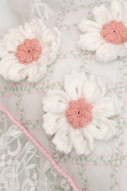 SMALL PILLOW TREILLAGE BABY ROSE