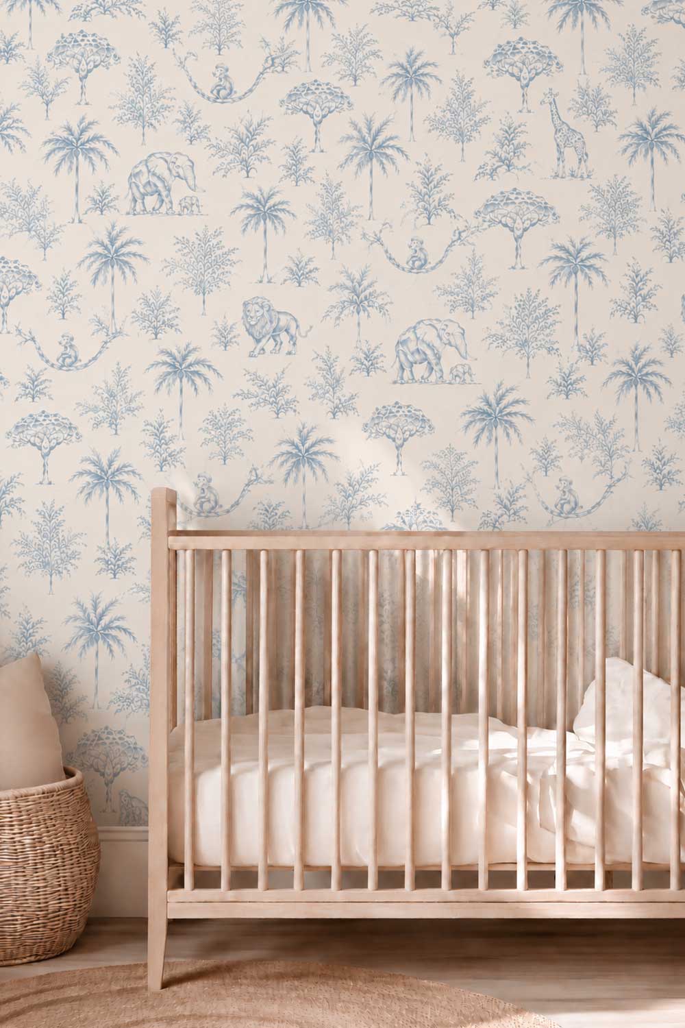 WALLPAPER SAFARI BABY BLUE