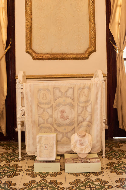 BABY ROYALE YELLOW HEIRLOOM SWADDLE
