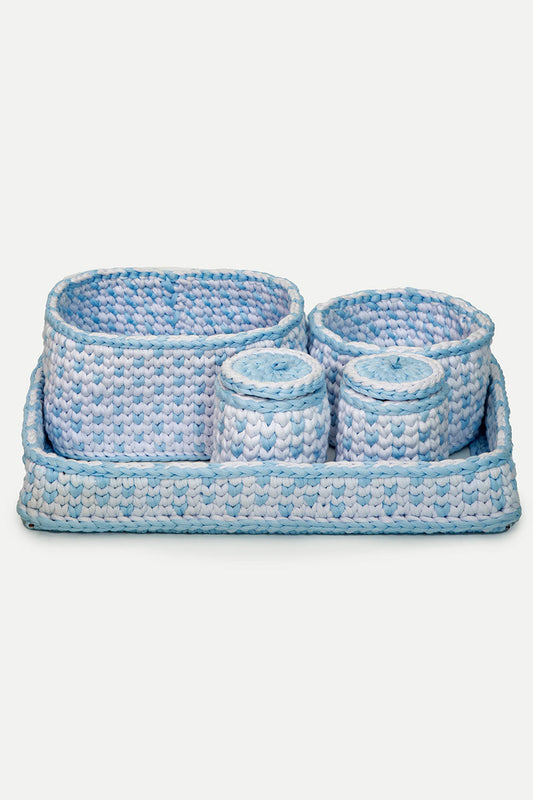 Blue Changing Basket Set