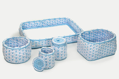 Blue Changing Basket Set